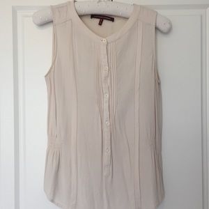 Cream Comptoir des Cotonniers sleeveless blouse